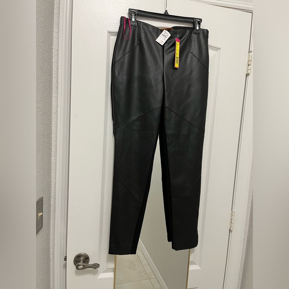 New with Tags Catherine Malandrino Faux Leather Pants Size 8